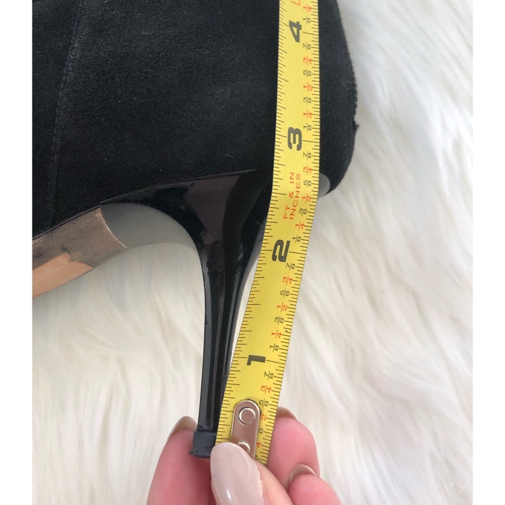 Jimmy Choo Black Suede Tall Low Heel Boots - Picture 8 of 8